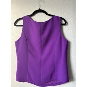 Moshita Couture Purple Sleeveless Blouse – Size 10
